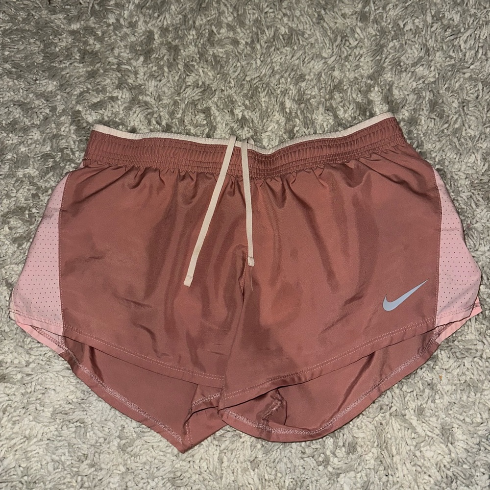 Pale Pink and Cream nike shorts